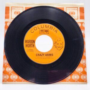 Marion Worth Crazy Arms / Lovers' Lane 45 RPM Vinyl Record 1963 Columbia Records